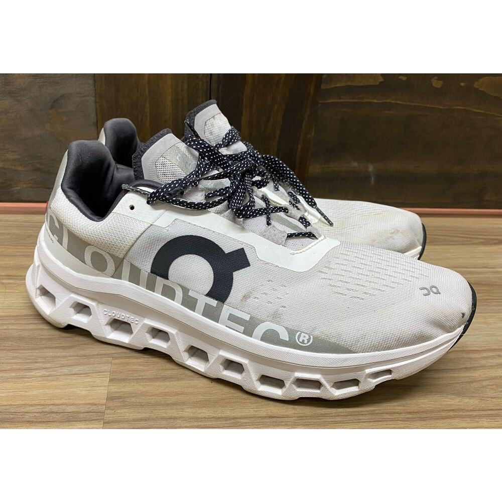 Men On Cloud Cloudmonster athletic mesh running shoes sneakers, 11.5